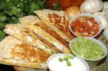 Chicken Quesadilla served with Taco Salad