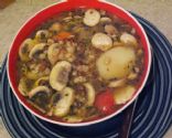 Barley Lentil Mushroom Soup