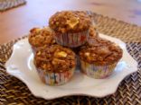 Apple-Oat-Walnut-Flax Muffins
