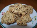 100 Calorie Peanut Butter Chocolate Oat Cookies