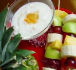 Fruit Kabobs With Coconut Dressing