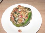 Italian Turkey Sausage Stuffed Bell Peppers