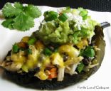 Chicken & Black Bean Stuffed Pasilla Peppers