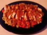 Chicken Pilaf w/ Peanut Sauce