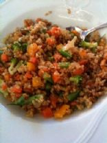 Whole Grain Wheat Pilaf with veggies