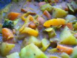 Coconut curry chicken with sweet potato