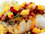 Mango, Craisins & Tomato Salsa Over Mahi Mahi