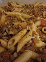 Beef and Mushroom Penne Pasta Bake