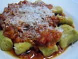 Sweet Potato Gnocchi w/ Lentil Tomato Sauce
