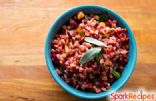 Beet and Wheat Berry Salad with Spinach and Parmesan
