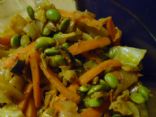 Veggie Stir Fry with Edemame and Soyrizo