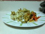 Chicken in mushroom wine sauce