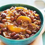 Peach-Bacon Baked Beans