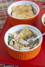 Slimmed Down Single Serve Chicken Pot Pies