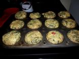 Spinach Mushroom Tomato Egg Muffins