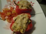 Polenta Stuffed Bell Peppers