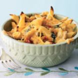 Three-Cheese Chicken Penne Florentine