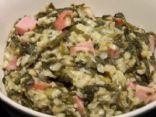 Green Rice and Ham