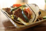 Wild Mushroom, Steak, and Poblano Tacos