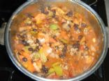 Turkey black bean chili