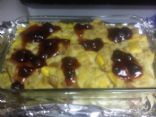 pineapple mango bread pudding