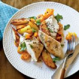 Roast Chicken with Potatoes and Butternut Squash