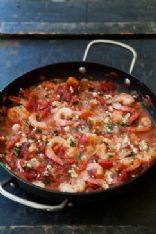 Baked Shrimp in Tomato Feta Sauce 