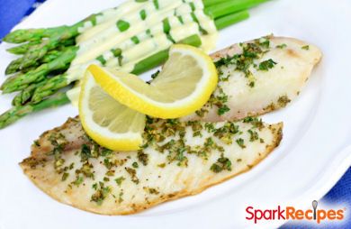 Cilantro-Lime Tilapia with Spinach and Tomatoes 