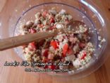 Bulgar Lentil Sausage Salad