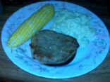 Steak Broiled with Garlic : 1 Serving