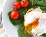 Quinoa Cakes with Poached Eggs - An Annie's Eats recipe