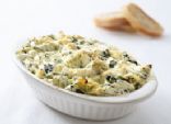 Low(er) Fat Spinach Dip with Artichokes