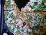 Sauted Vegetable Pizza (whole wheat crust)