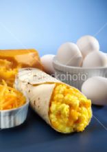 Quick, Easy, and Cheesy breakfast burrito