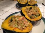 Chicken and Quinoa Stuffed Acorn Squash