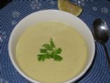 Hummus & Zucchini Soup