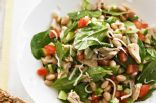 White Bean, Tuna and Spinach Salad