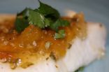 Broiled Sea Bass with Pineapple-Chili Basil Glaze