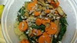 Quinona with Bok Choy, Carrots and Mushrooms