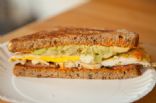 guacamole and egg sandwich