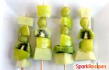 Healthy Green Fruit Kabobs