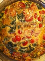 Garlic, Spinach and Onion Egg White Frittata