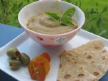 Eggplant Hummus with Flat Bread