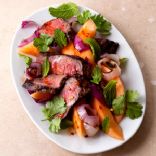 melon and steak salad