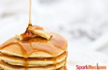 Egg nog pancakes