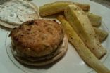 Feta and Fresh Basil Chicken Burgers