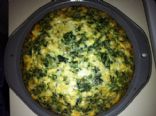 Spinach Feta No Crust Quiche