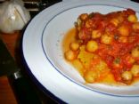 Chickpeas + Spiced Tomato Sauce