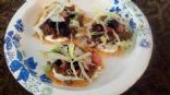 Cheese Crisp Tostada Supreme (low carb)