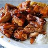 Bourbon Chicken, Rice and Veggies